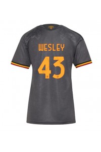 AS Roma Wesley Franca #43 Fotballdrakt Tredje Klær Dame 2026-27 Korte ermer